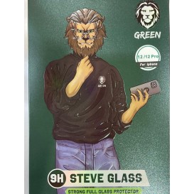 محافظ صفحه نمایش شفاف برند green مدل steve glass برای آیفون 12 پرومکس